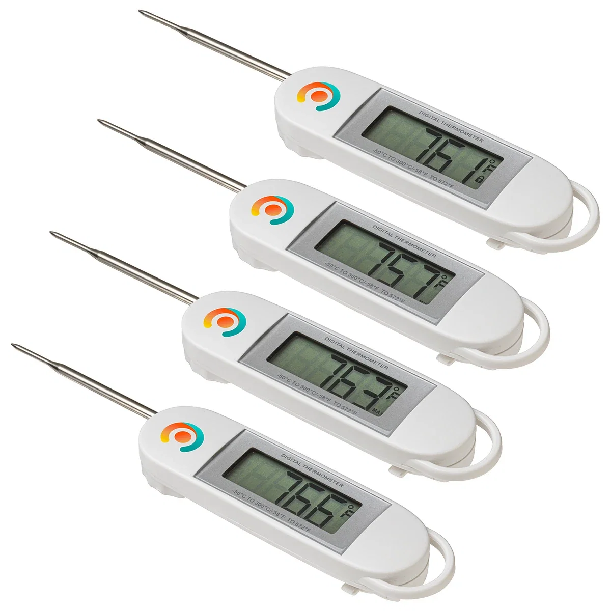 Close-up of the Roadhouse Digital Thermometer's display screen