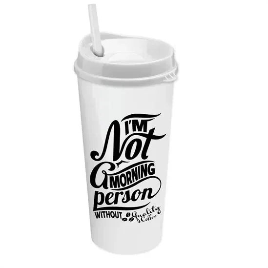 Roadmaster Travel Tumbler with Sip Lid and Straw (20 oz.) — view 2