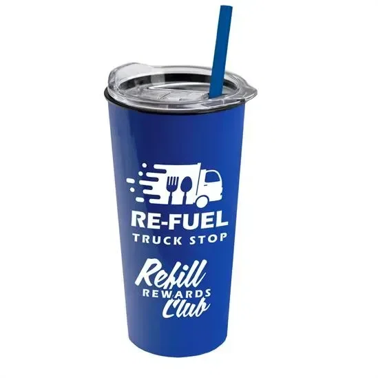 Roadmaster Travel Tumbler with Slider Lid and Straw (18 oz.) — view 2