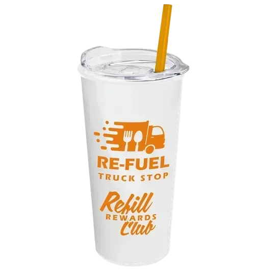 Roadmaster Travel Tumbler with Slider Lid and Straw (18 oz.) — view 4