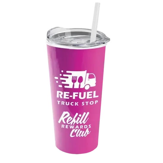 Roadmaster Travel Tumbler with Slider Lid and Straw (18 oz.) — view 5