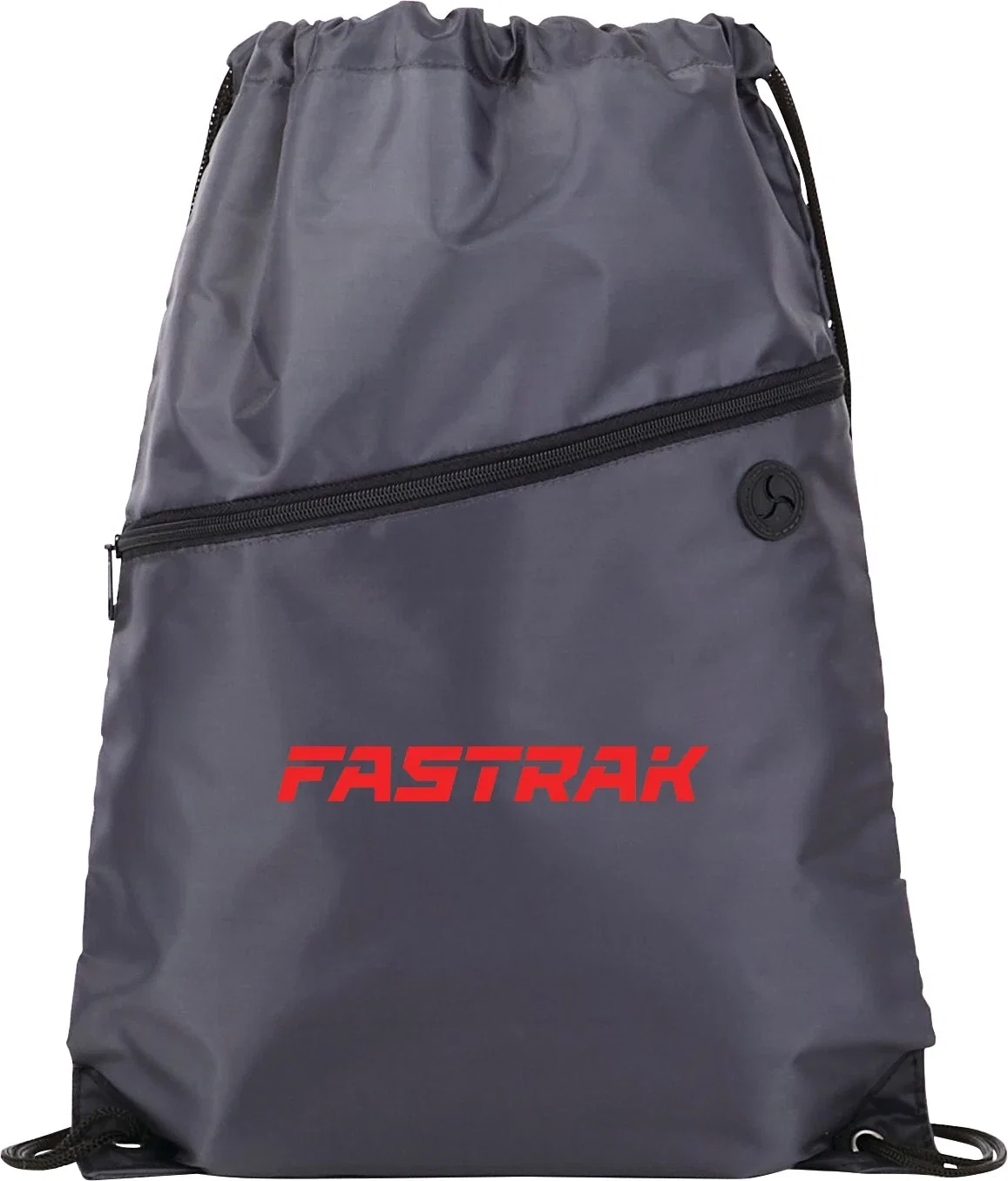 Robin Drawstring Polyester Bag with Front Zipper Pocket — view 41