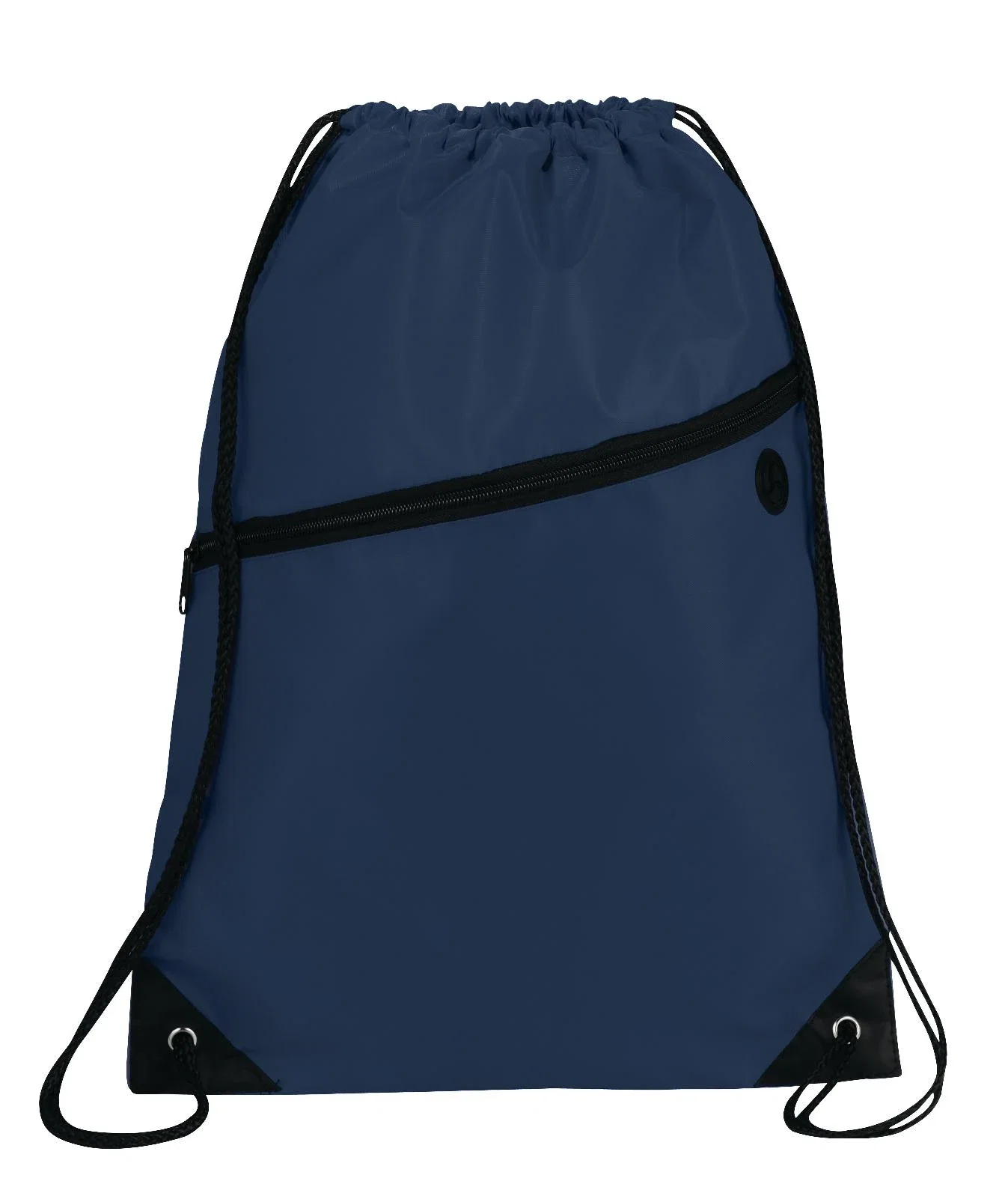 Robin Drawstring Polyester Bag with Front Zipper Pocket — view 51