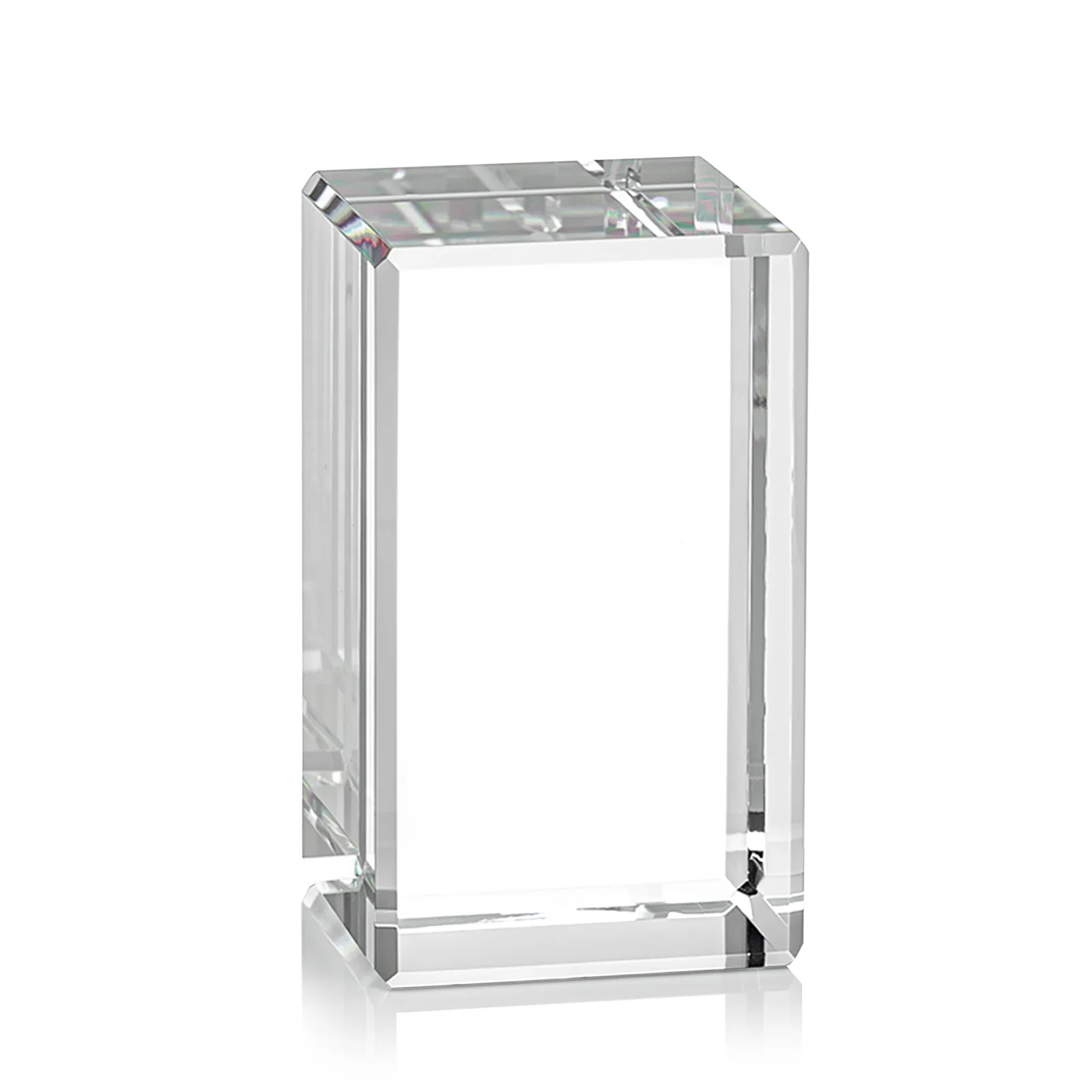 Personalized Freestanding Beveled Optical Crystal Column Award, awards for sales achievement awards