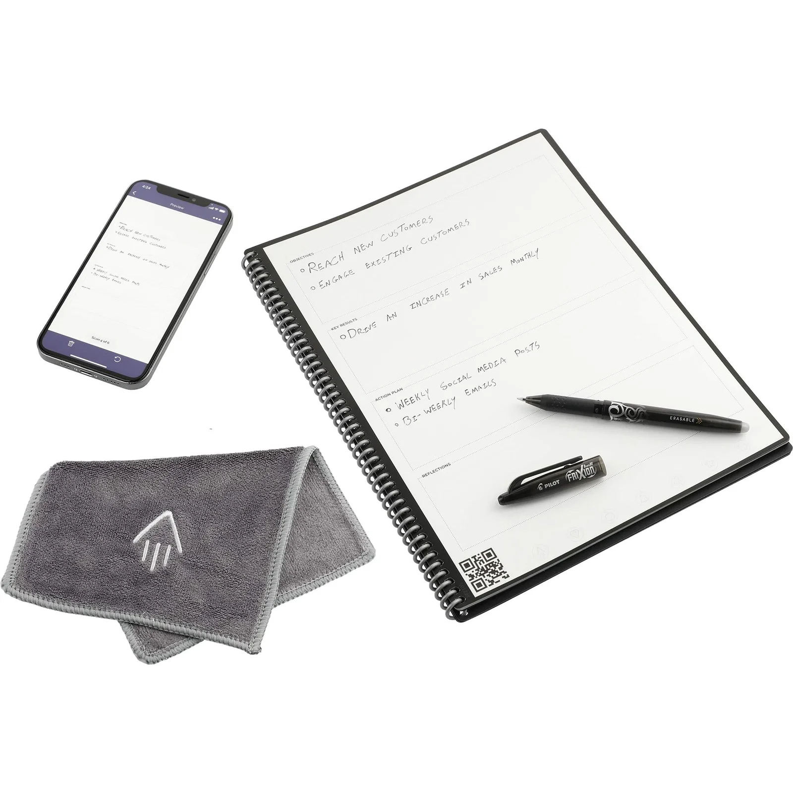 Custom Rocketbook Fusion Letter Notebook Set with Pen — view 23