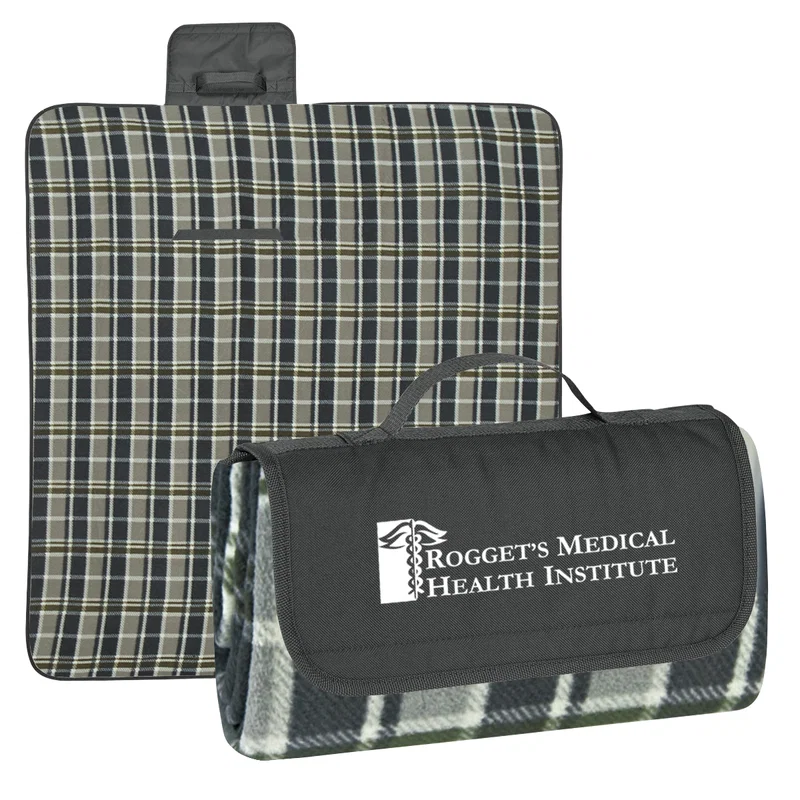 Custom Printed Roll-Up Picnic Blanket — view 7