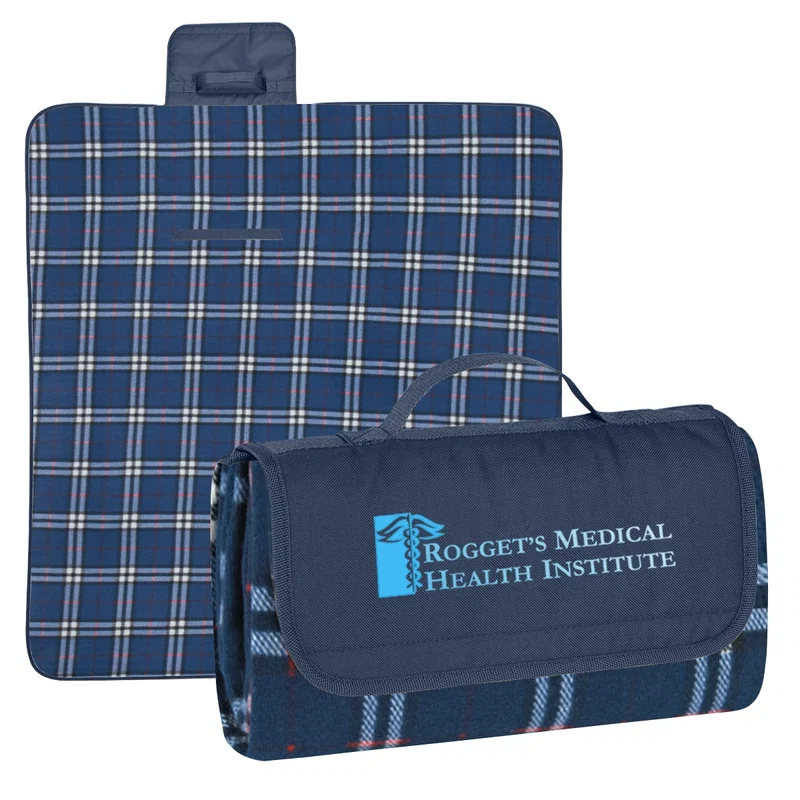 Custom Printed Roll-Up Picnic Blanket — view 10