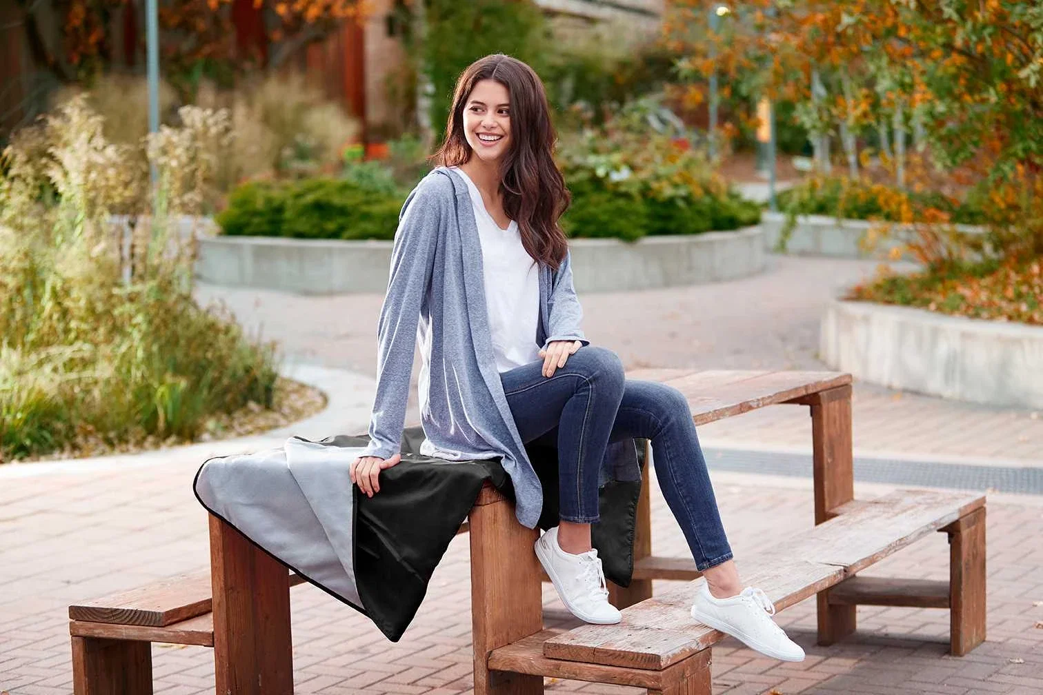 Roll up Picnic Blanket with Carrying Strap — view 5