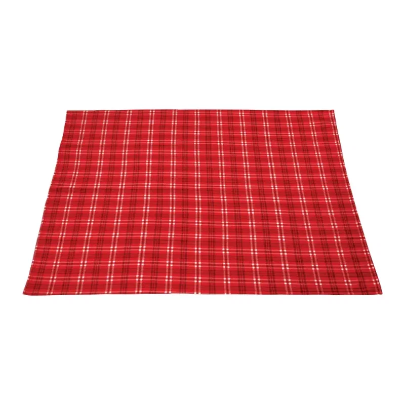 Custom Rollable Plaid Fleece Throw Blanket (50" x 60" Unfolded) — view 8