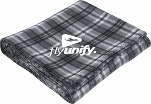 Rollable Plaid Throw Blanket (50" x 60" Unfolded)