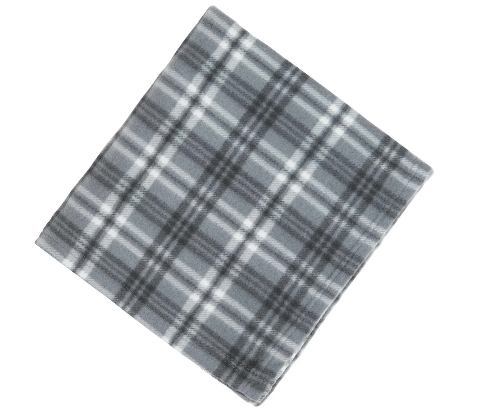 Custom Rollable Plaid Fleece Throw Blanket (50" x 60" Unfolded) — view 15