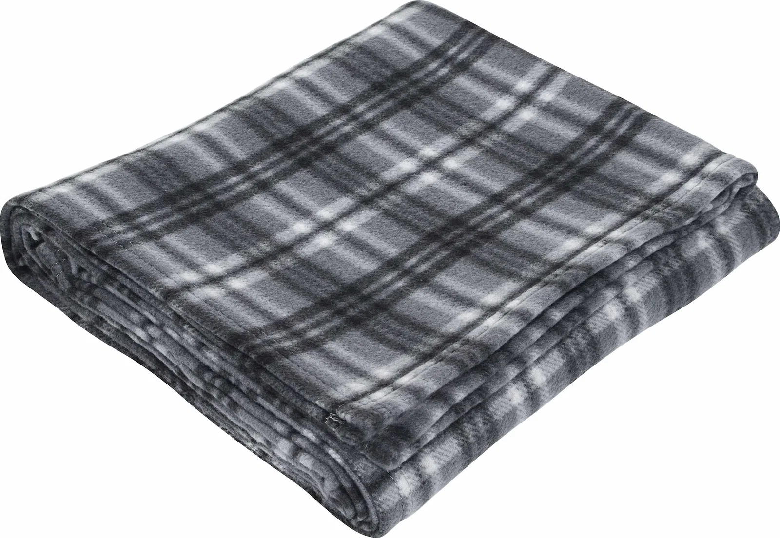 Custom Rollable Plaid Fleece Throw Blanket (50" x 60" Unfolded) — view 16