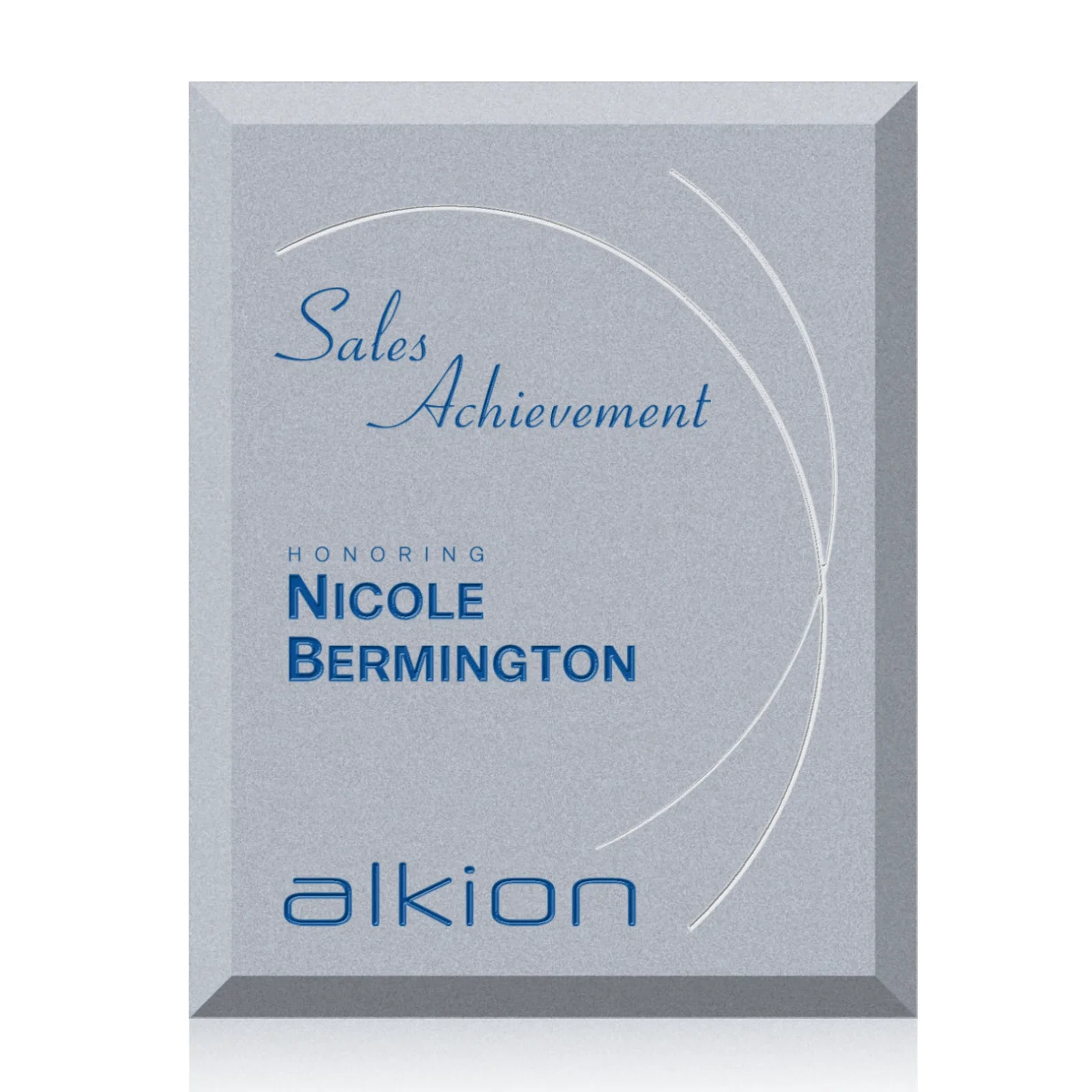 Personalized Starfire Crystal Wall Plaque with Color Behind the Crystal for service anniversary gifts