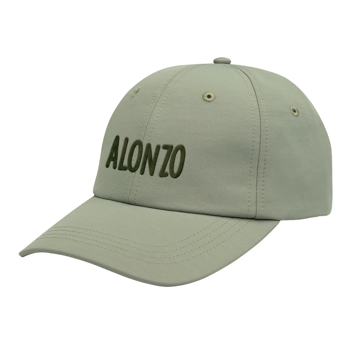 Sage green version resting on a plain surface