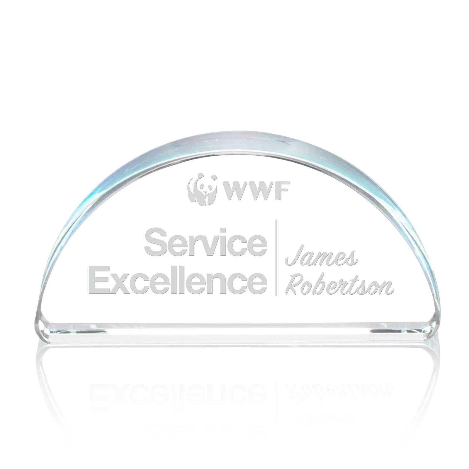 Custom Starfire Crystal Oval Award, One Fixed Size, Clear Only, desk awards for employee recognition