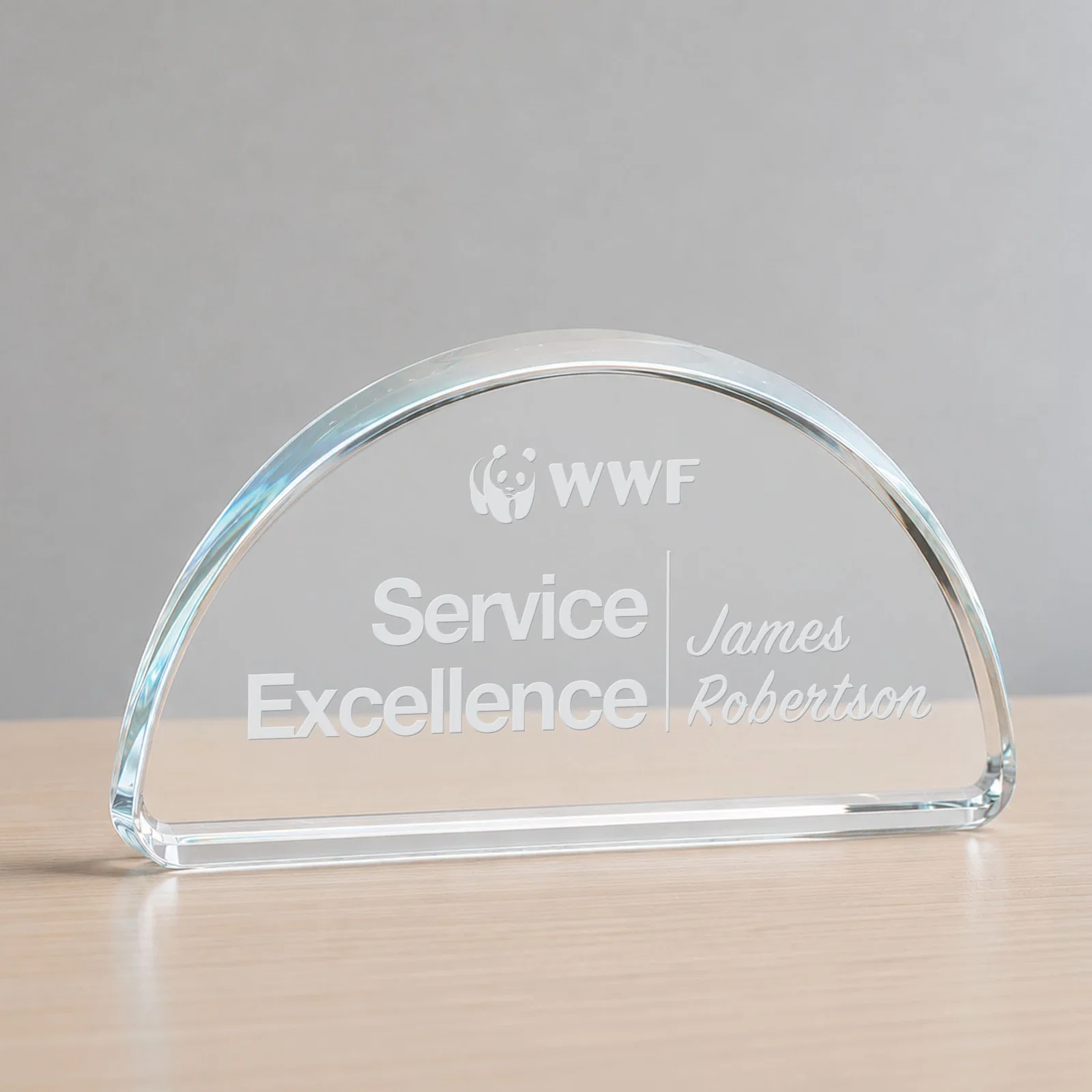 Custom Starfire Crystal Oval Award, One Fixed Size, Clear Only, desk awards for corporate award ceremonies