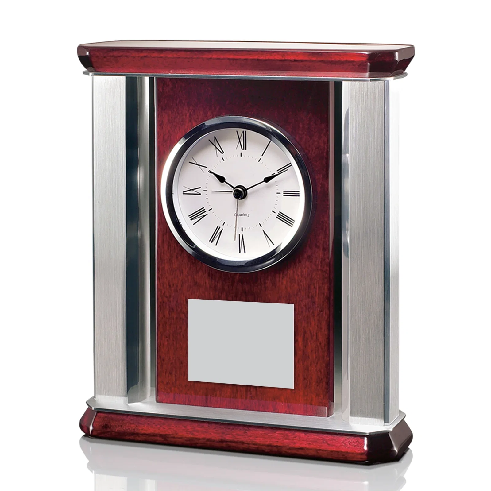 Custom Rosewood Mantle Clock — view 4