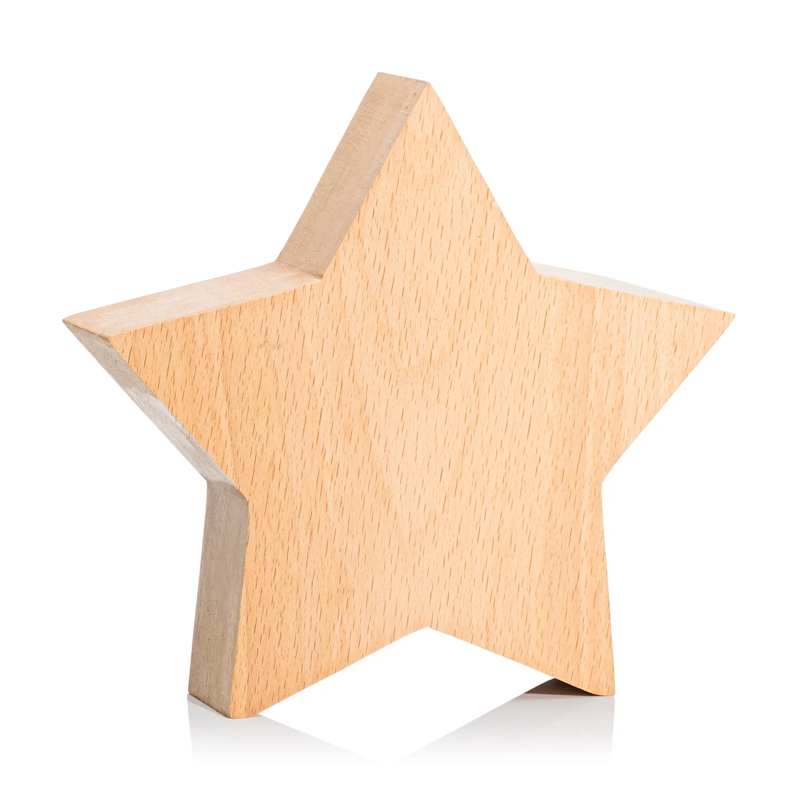 Personalized Beechwood Freestanding Star Award for service anniversary gifts