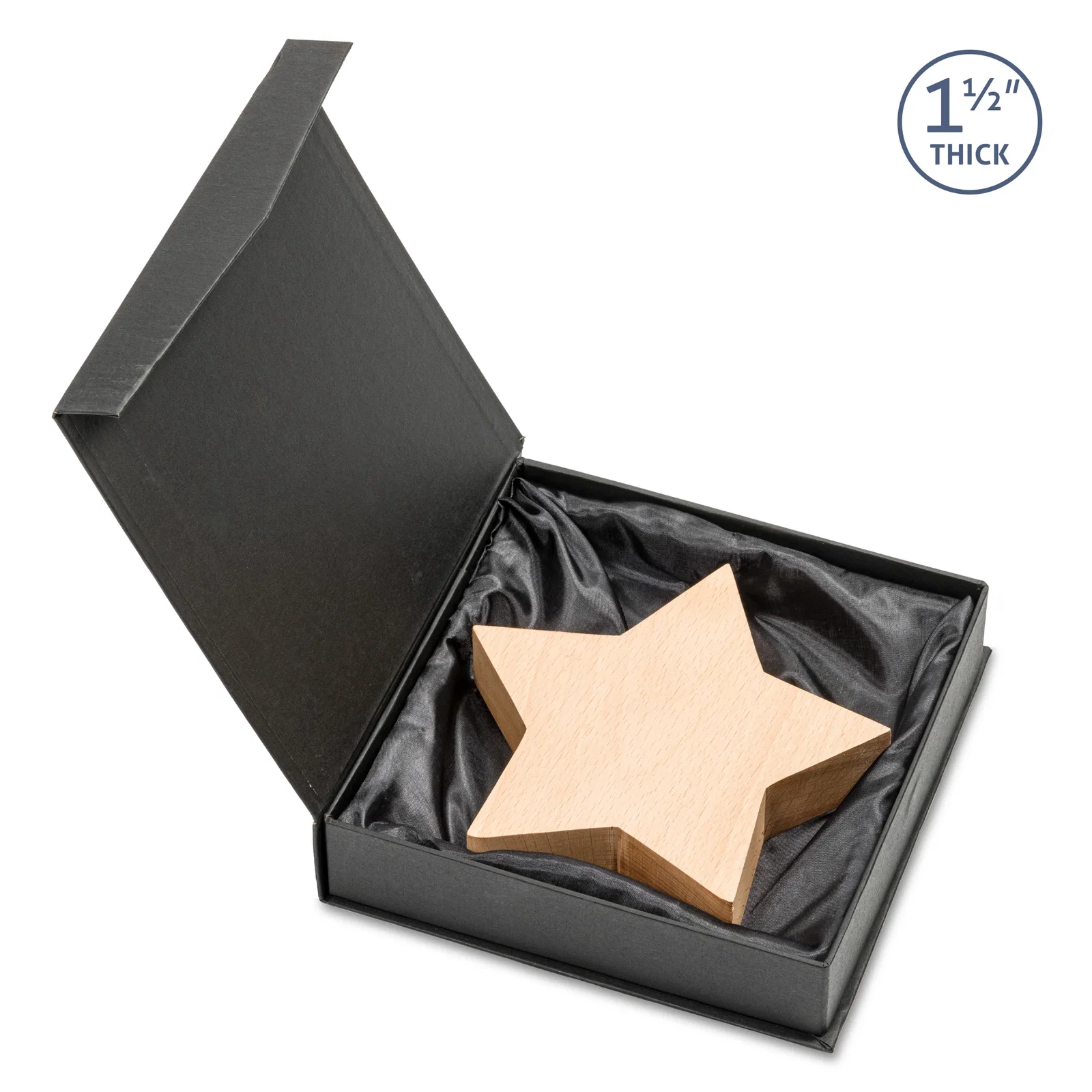 Custom Beechwood Freestanding Star Award for retirement presentations