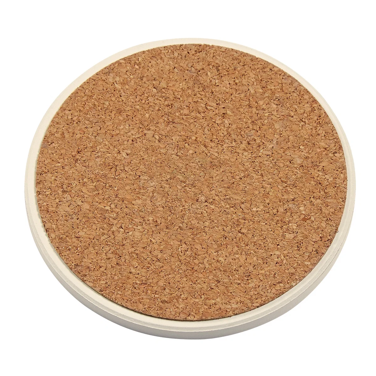 Edge thickness visible as one disc leans upright