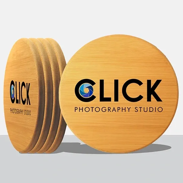 Round Bamboo Coaster — view 4