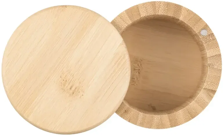 Custom Bamboo Salt Box — view 2