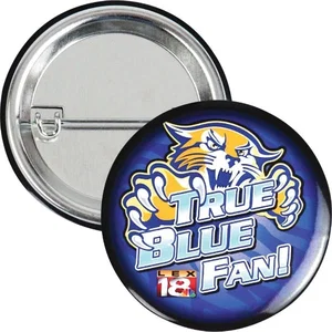 Round Button with Safety Pin, 3"