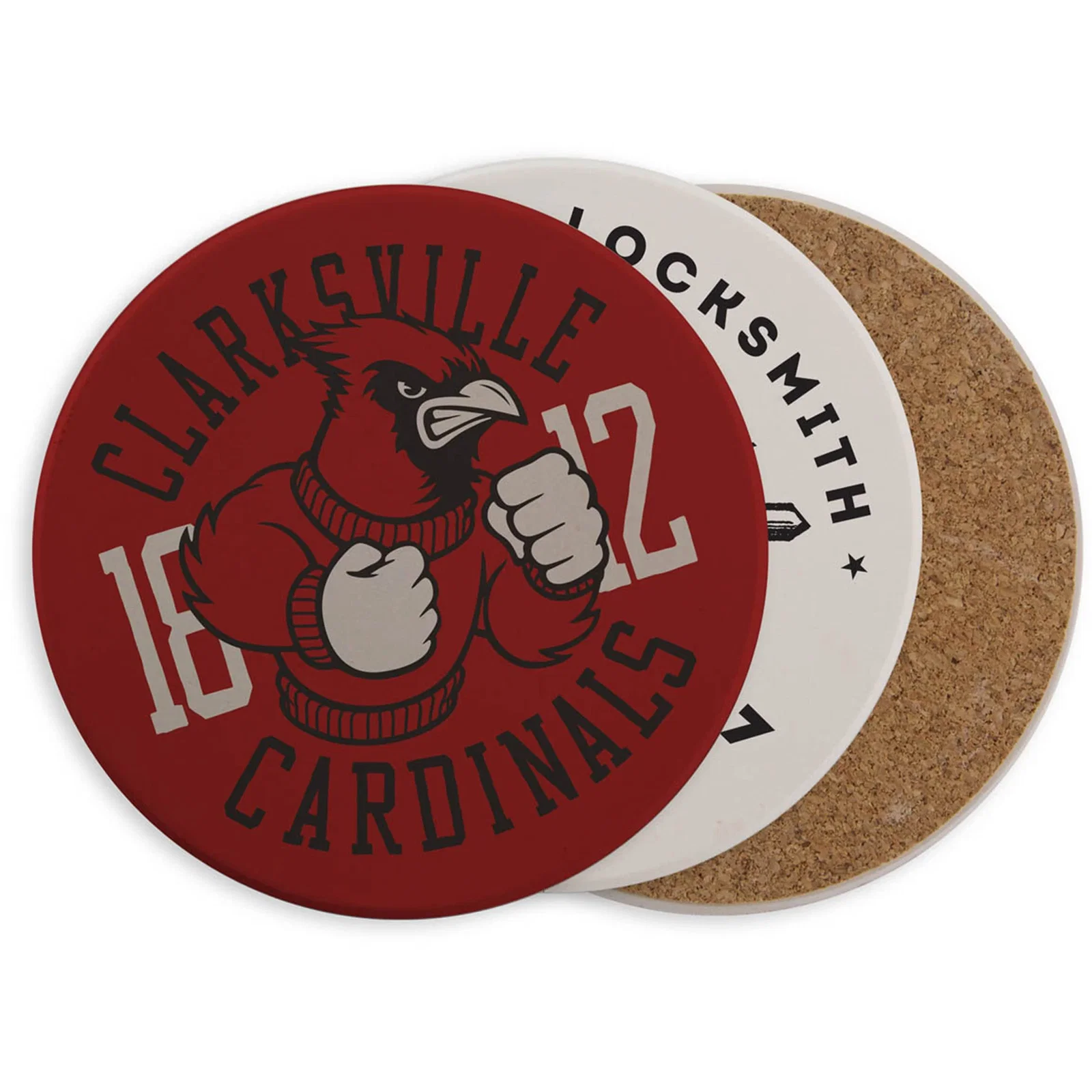 Round Ceramic Coaster: Single