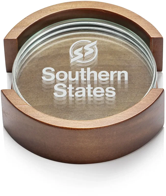 Round Coaster on Colfax Base - Set of 4 — view 2