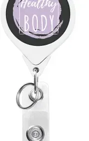 Custom Round Dual Back Badge Reel — view 2