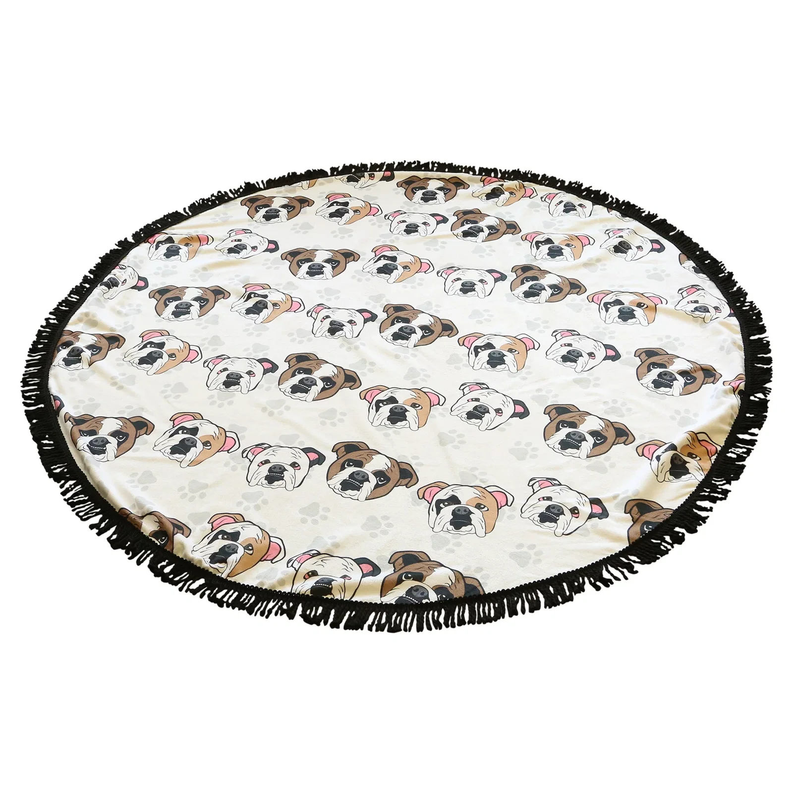 Round Towel With Fringe — view 2