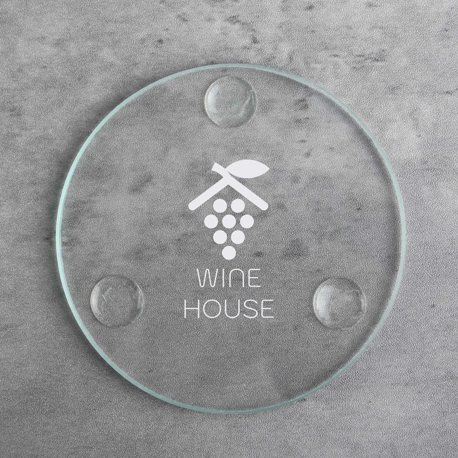 Round Glass Coasters: Single — view 2