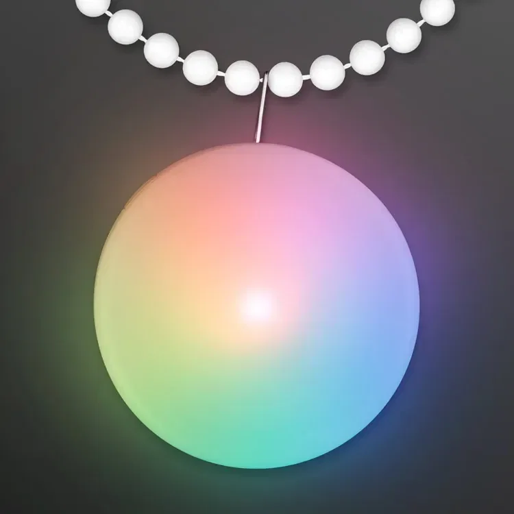 Round Light Clip, Color Change LED with White Beads — view 2