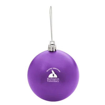 Tilted view of the spherical tree decoration