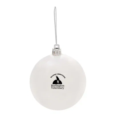Side profile of the round holiday keepsake