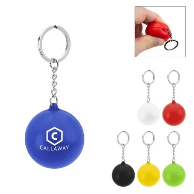 Lime green ball squeezed between finger and thumb
