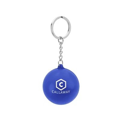 Round PU Stress Reliever Keychain — view 4