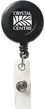 Custom Round Secure-A-Badge™ with Alligator Clip — view 2