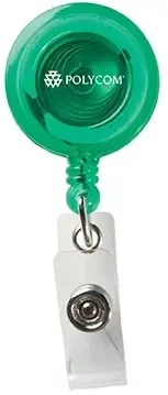 Custom Round Secure-A-Badge™ with Alligator Clip — view 4