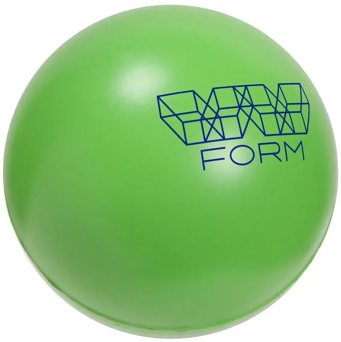 Custom branded Slo-Release Serenity Squishy, angled view of the slow-return foam shape
