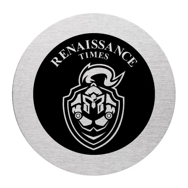 Round Stainless Steel Coaster — view 4