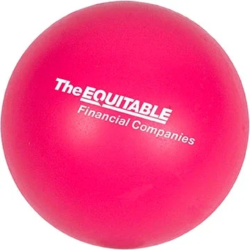 Round Stress Ball in yellow foam, promotional desk stress reliever color option