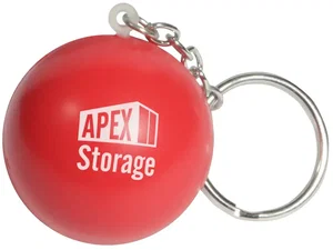 Round Stress Ball Keychain
