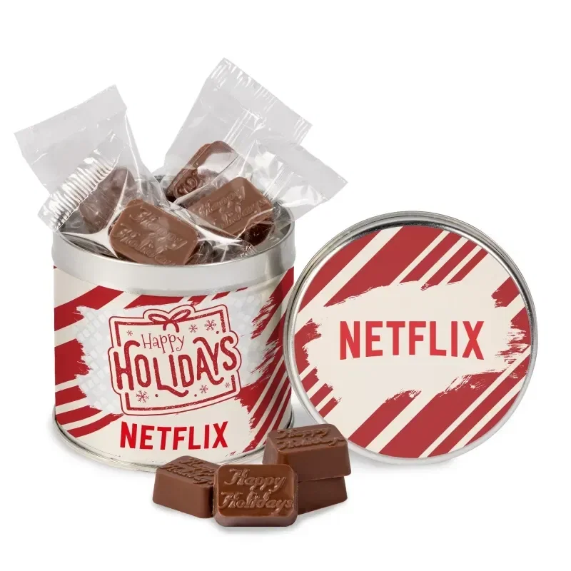Round Tin with Molded Chocolates — view 2