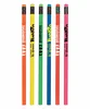 Round Wooded Imported Value Neon Pencil with #2 Graphite in Assorted Colors