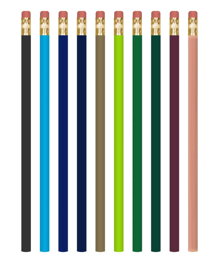 Round Wooden Imported Value Pencil with #2 Graphite  — view 2