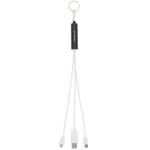 Route Light Up 5-in-1 Charging Cable, 8.5" with Keychain