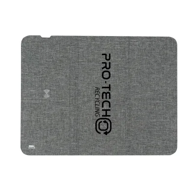 Recycled rPET surface stitched flat for smooth pointer movement