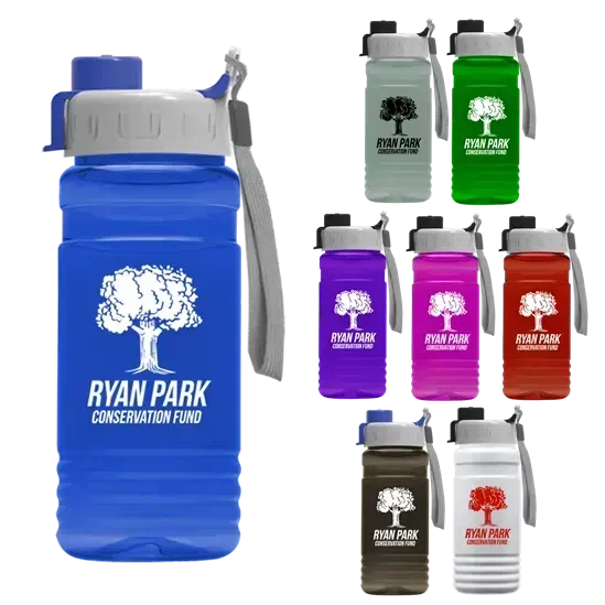 RPET Bottle with Quick-Snap Lid (20 oz.)