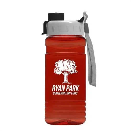 RPET Bottle with Quick-Snap Lid (20 oz.) — view 2